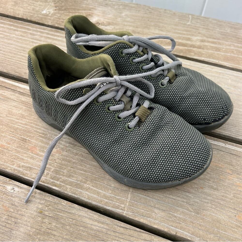 NoBull Olive Green Weight Lift Cross Fit Athletic Shoe W7.5